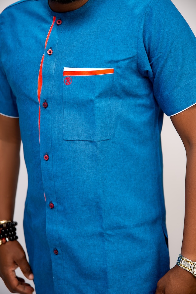 1221 Azure Kaftan - Image 3