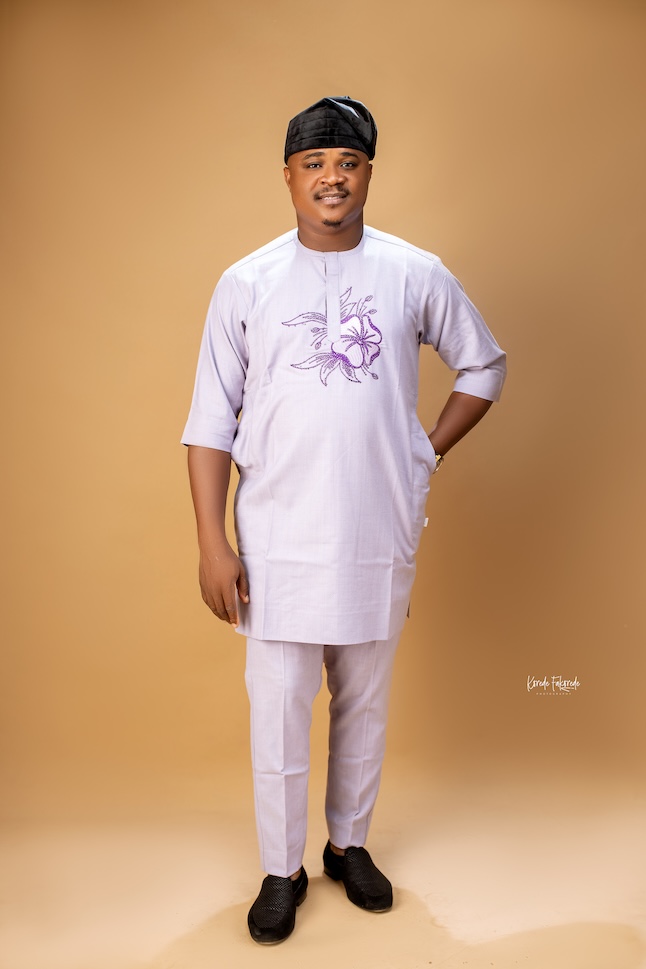 Lilac floral tunic Kaftan - Image 2