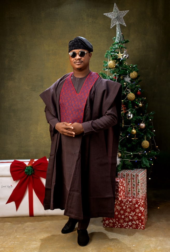 Onigbajamo mahogany agbada - Image 2