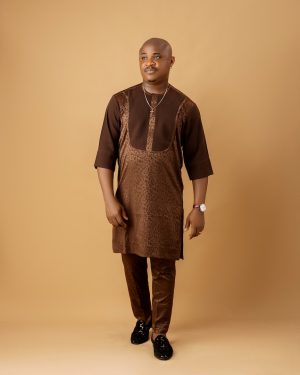 Brown Patterned Damask ‘24