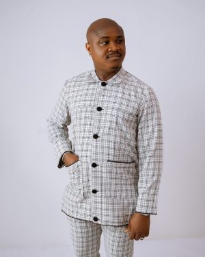 Checkered shirt tunic