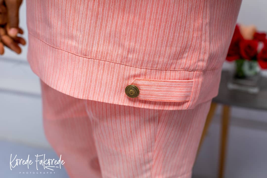 Pink Pin Stripes Tunic - Image 6