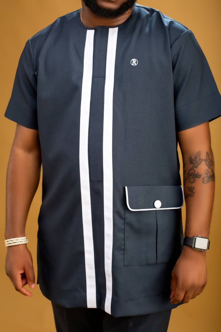 Centred Striped Logo Tunic - Image 5