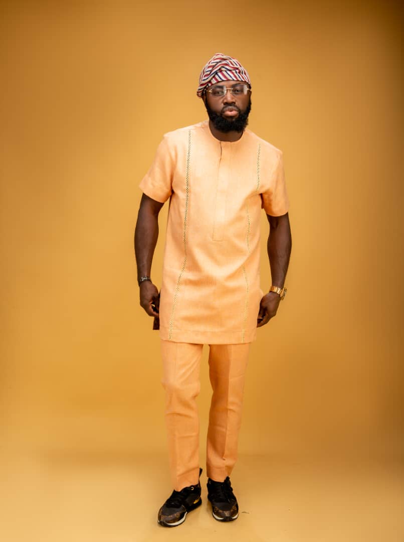 Orange Laced Kaftan - Image 5